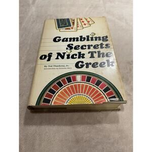 GAMBLING Secrets of Nick The Greek by Ted Thackrey, Jr. - 1968 HCDJ 1st Edition